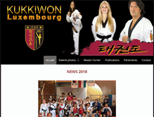 Tablet Screenshot of kukkiwon.lu